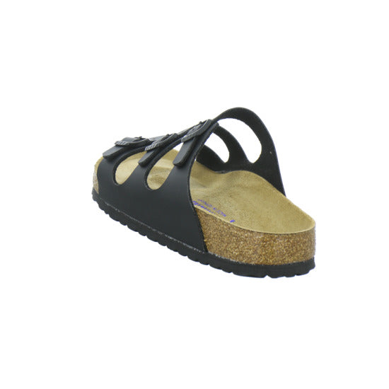 Birkenstock Florida Pantoletten Schwarz - 360° Ansicht