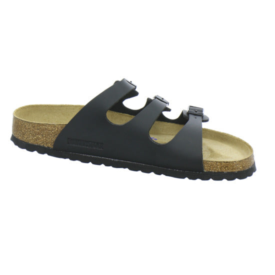 Birkenstock Florida Pantoletten Schwarz - 360° Ansicht