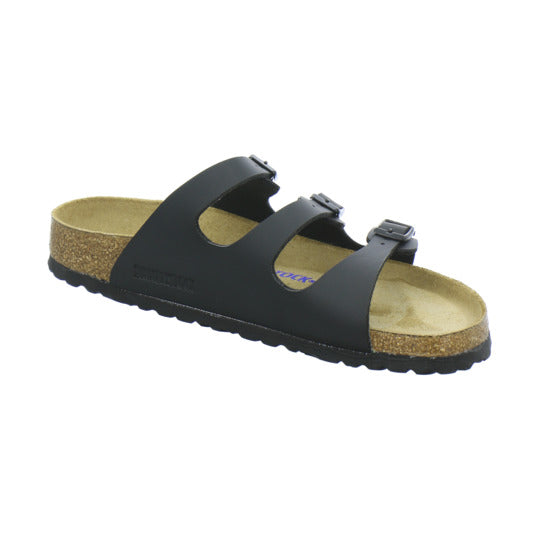 Birkenstock Florida Pantoletten Schwarz - 360° Ansicht