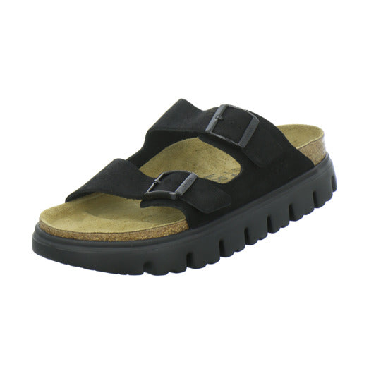Birkenstock Arizona Platform Pantoletten Schwarz