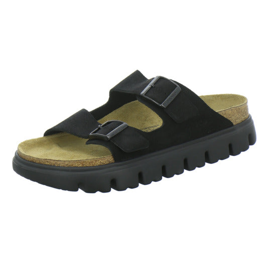 Birkenstock Arizona Platform Pantoletten Schwarz