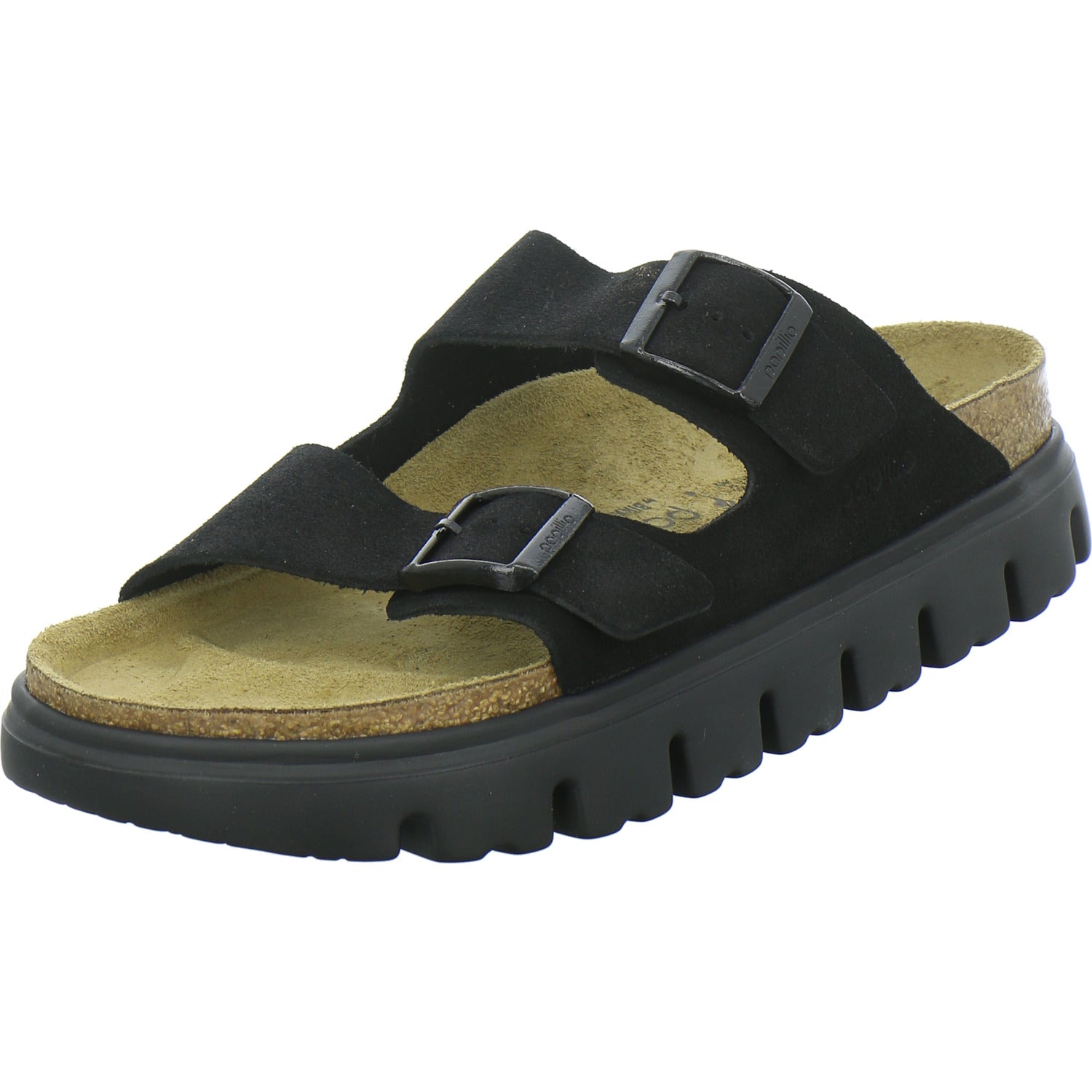 Birkenstock Arizona Platform Pantoletten Schwarz