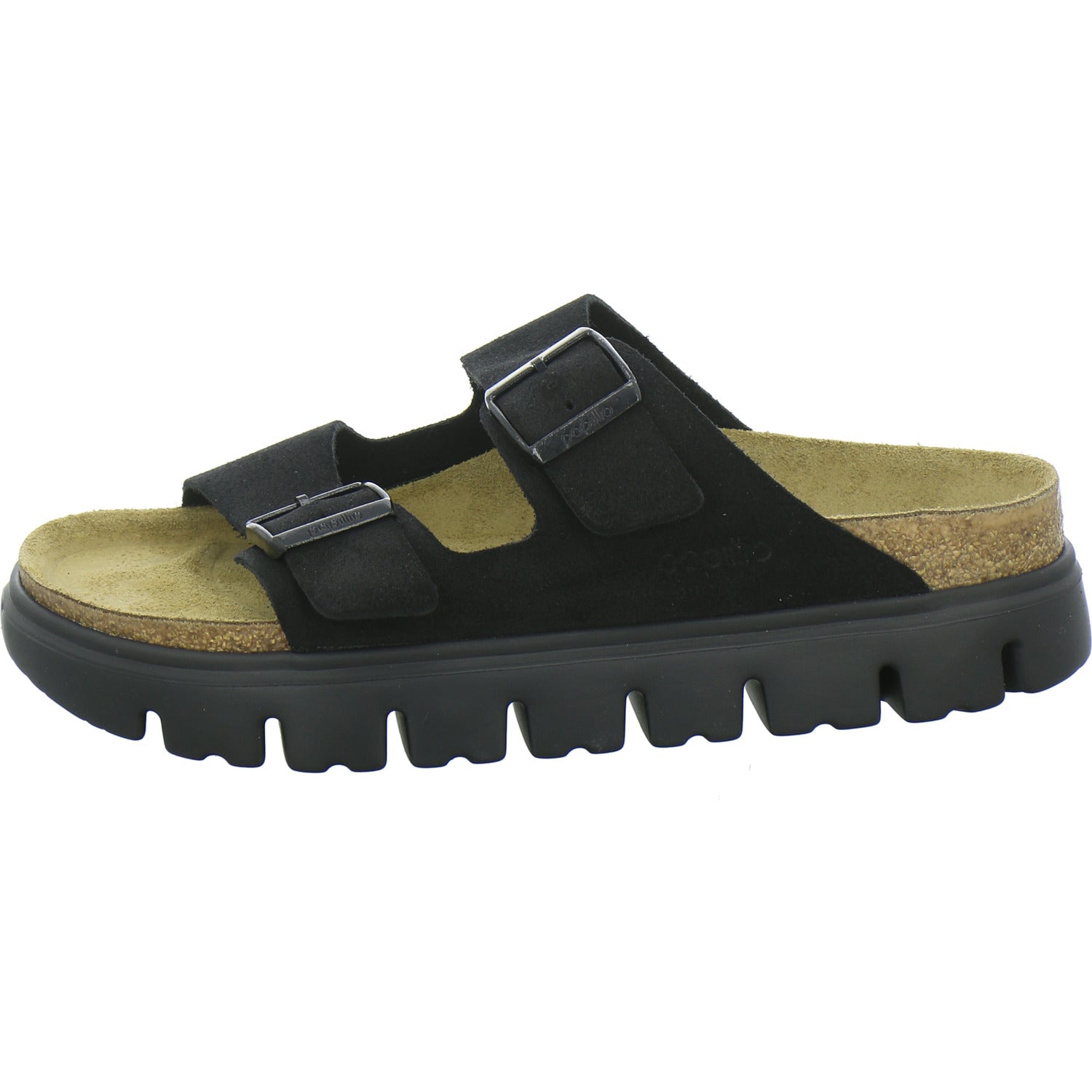 Birkenstock Arizona Platform Pantoletten Schwarz
