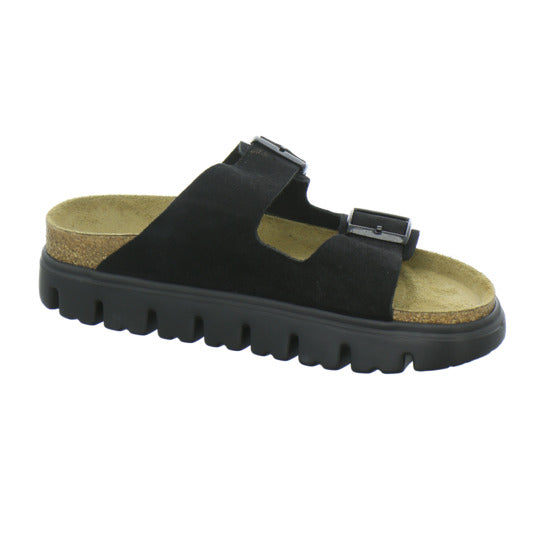 Birkenstock Arizona Platform Pantoletten Schwarz