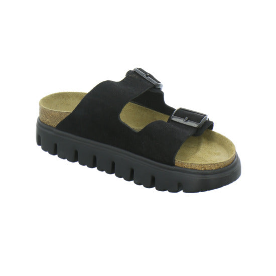 Birkenstock Arizona Platform Pantoletten Schwarz