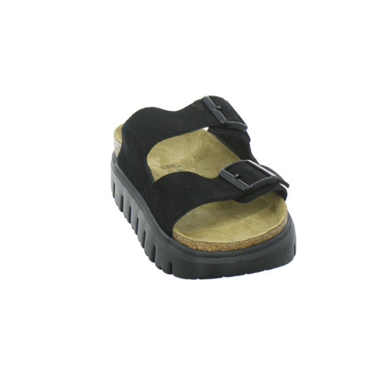 Birkenstock Arizona Platform Pantoletten Schwarz