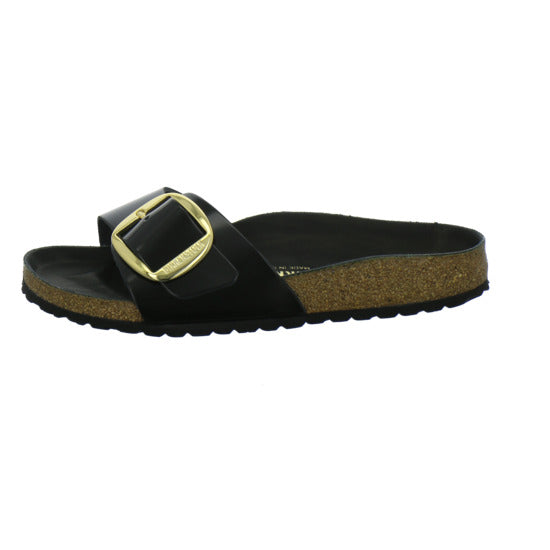 Birkenstock Madrid BB Pantoletten Schwarz - 360° Ansicht