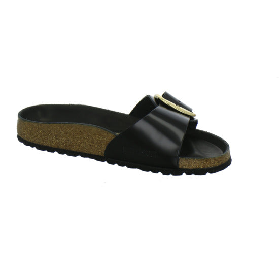 Birkenstock Madrid BB Pantoletten Schwarz - 360° Ansicht