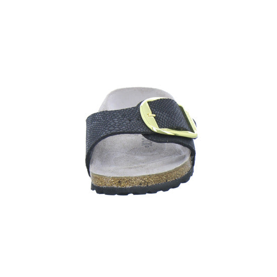 Birkenstock Pantoletten Damen Madrid Big Buckle Schwarz