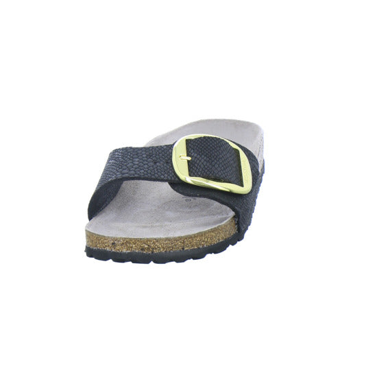 Birkenstock Pantoletten Damen Madrid Big Buckle Schwarz