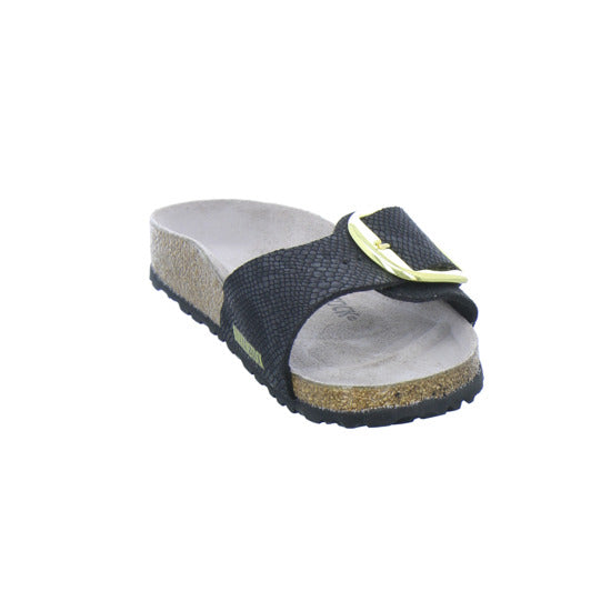 Birkenstock Pantoletten Damen Madrid Big Buckle Schwarz