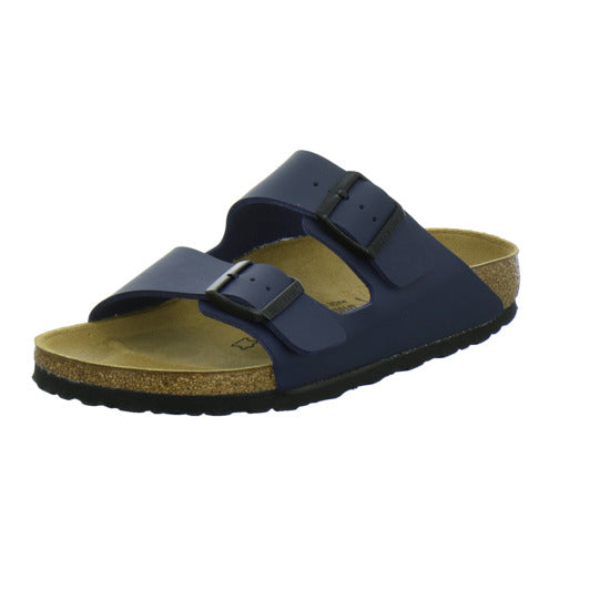 Birkenstock Arizona Pantoletten Dunkelblau - 360° Ansicht