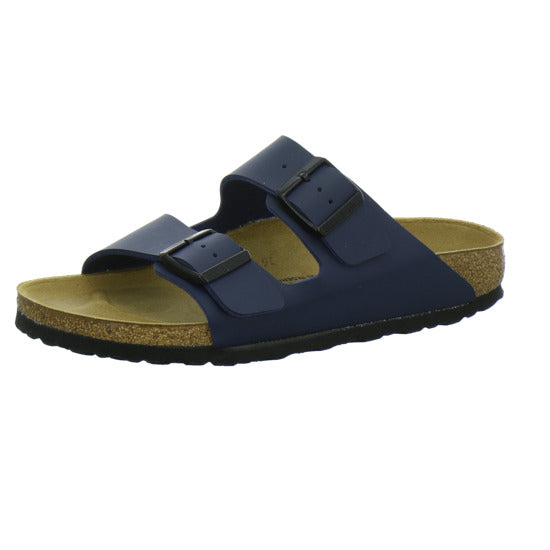 Birkenstock Arizona Pantoletten Dunkelblau - 360° Ansicht