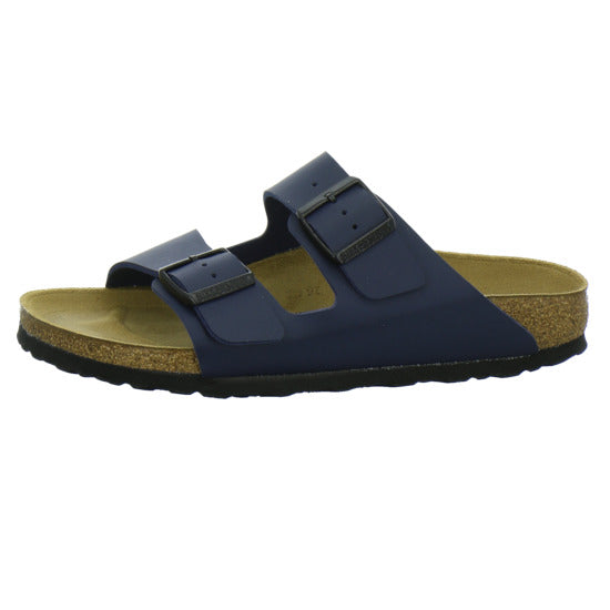 Birkenstock Arizona Pantoletten Dunkelblau - 360° Ansicht