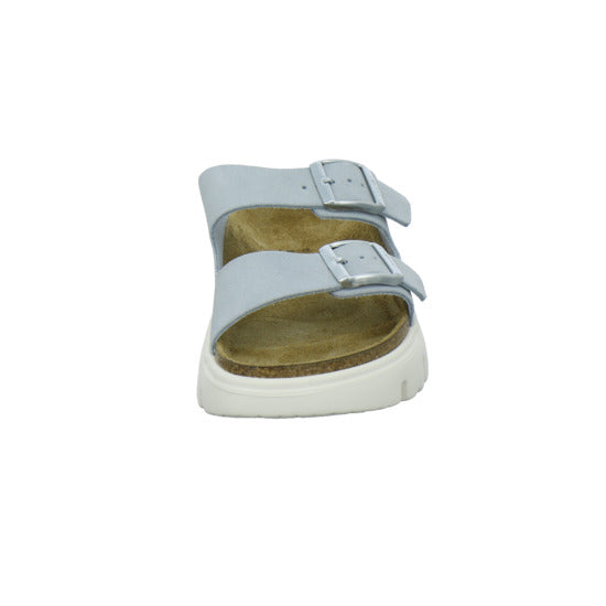 Birkenstock Arizona Platform Pantoletten Hellblau - 360° Ansicht