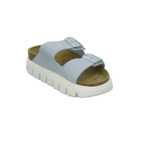 Birkenstock Arizona Platform Pantoletten Hellblau - 360° Ansicht