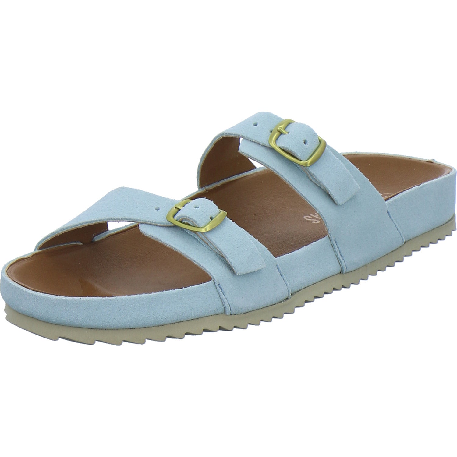 Verbenas Pantoletten Damen Hellblau