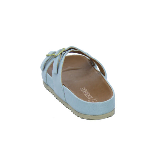 Verbenas Pantoletten Damen Hellblau