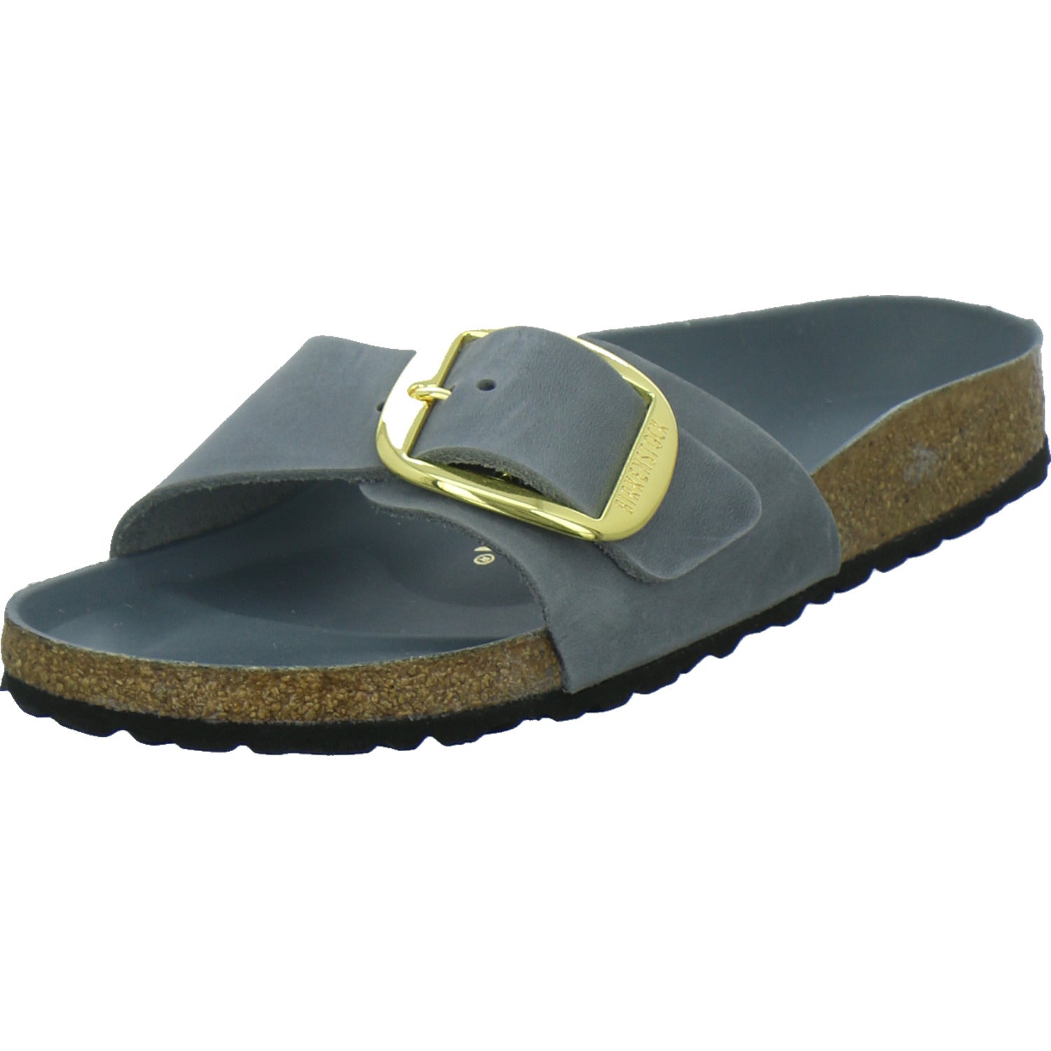 Birkenstock Pantoletten Damen Madrid Big Buckle Denim
