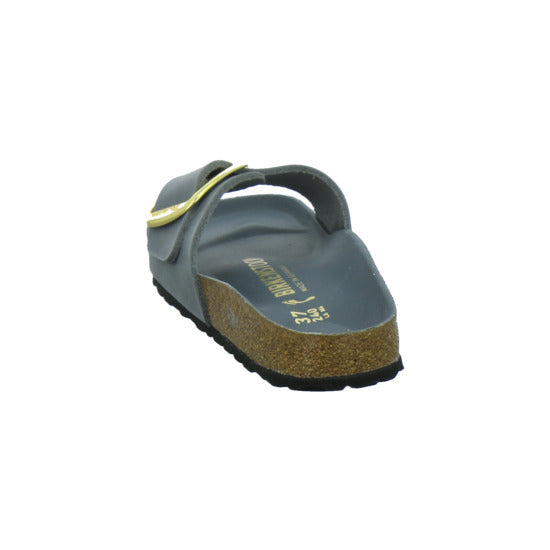 Birkenstock Pantoletten Damen Madrid Big Buckle Denim