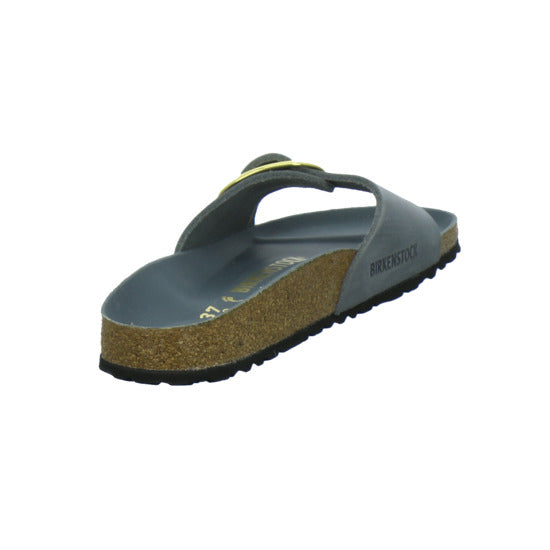Birkenstock Pantoletten Damen Madrid Big Buckle Denim