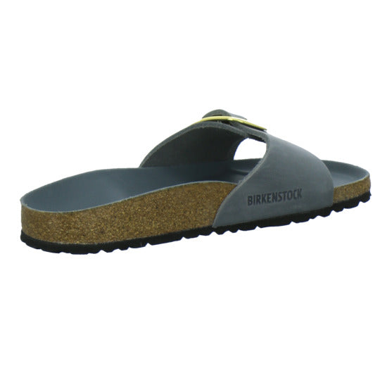 Birkenstock Pantoletten Damen Madrid Big Buckle Denim