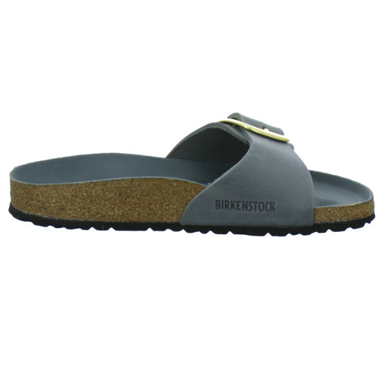 Birkenstock Pantoletten Damen Madrid Big Buckle Denim