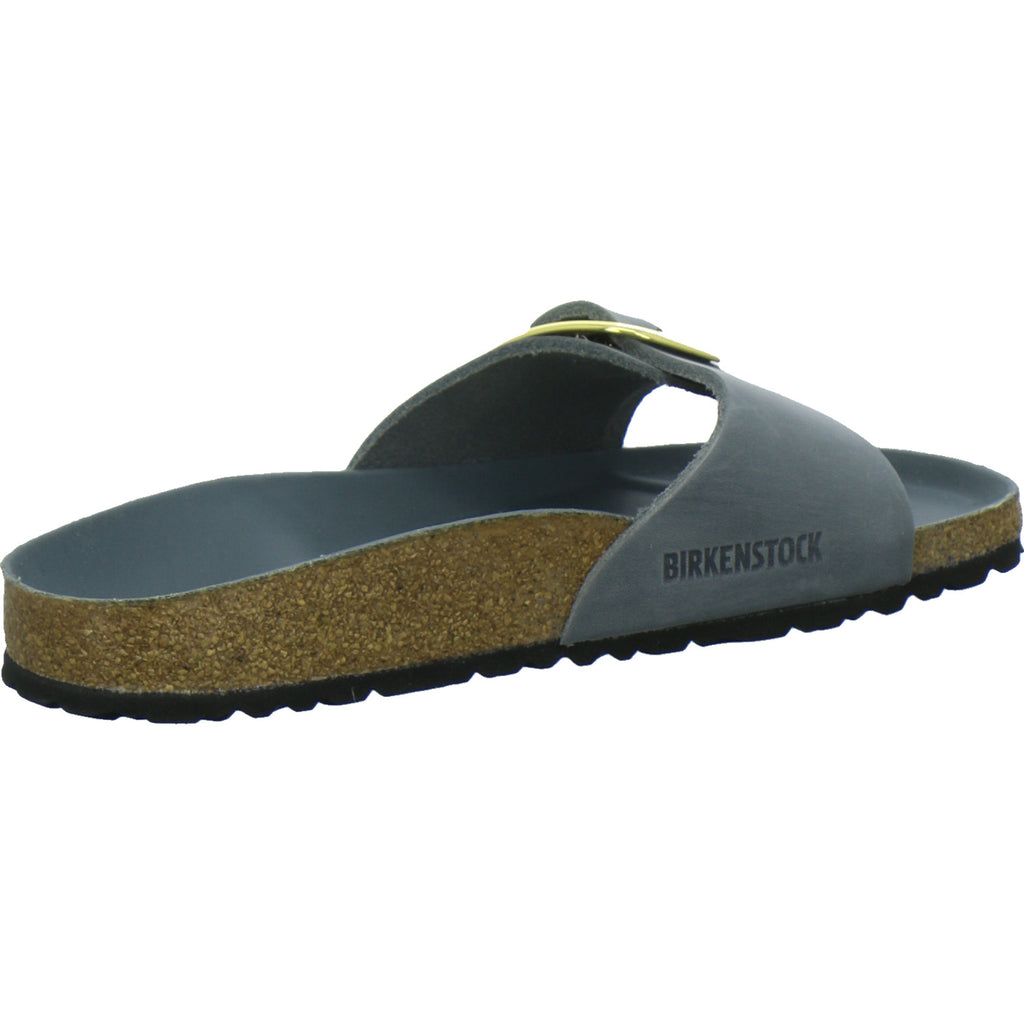Birkenstock Pantoletten Damen Madrid Big Buckle Denim