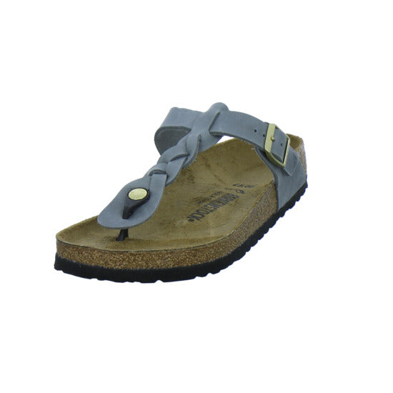 Birkenstock Pantoletten Damen Gizeh Braided Denim
