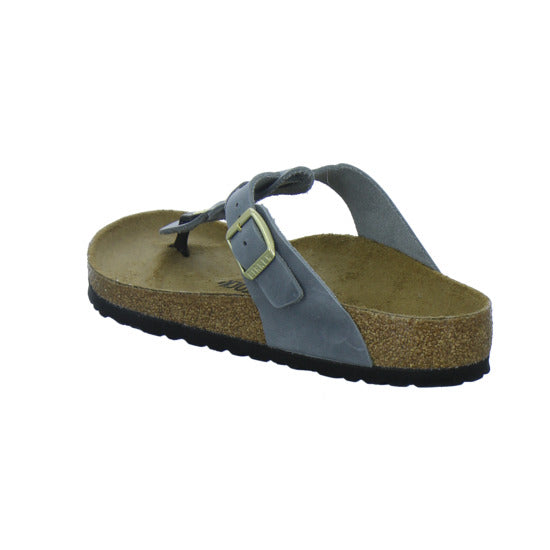 Birkenstock Pantoletten Damen Gizeh Braided Denim