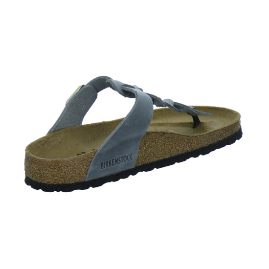Birkenstock Pantoletten Damen Gizeh Braided Denim