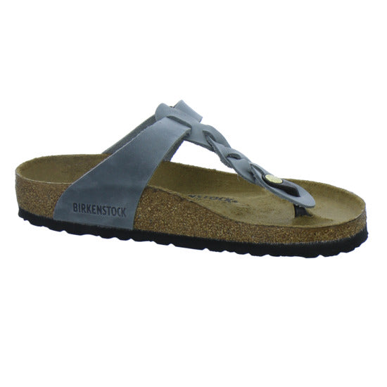 Birkenstock Pantoletten Damen Gizeh Braided Denim