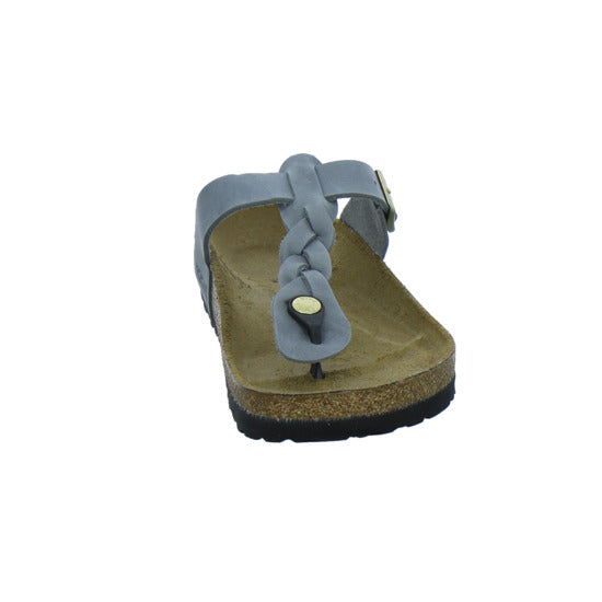 Birkenstock Pantoletten Damen Gizeh Braided Denim
