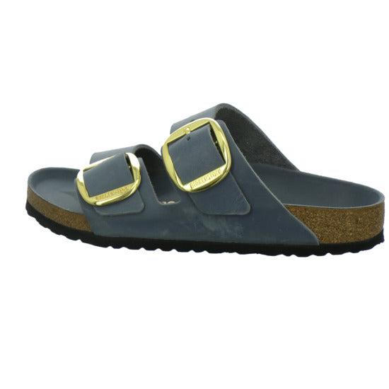 Birkenstock Pantoletten Damen Arizona Big Buckle Denim