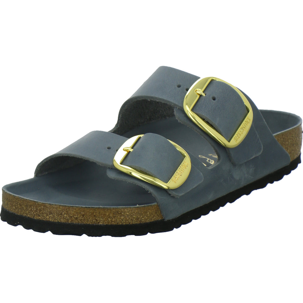 Birkenstock Pantoletten Damen Arizona Big Buckle Denim