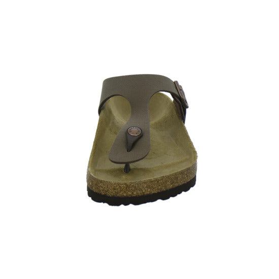 Birkenstock Gizeh Pantoletten Dunkelbraun - 360° Ansicht