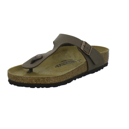 Birkenstock Gizeh Pantoletten Dunkelbraun - 360° Ansicht