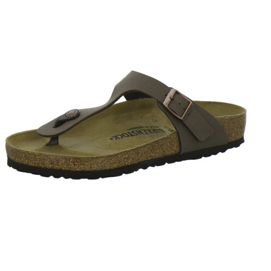 Birkenstock Gizeh Pantoletten Dunkelbraun - 360° Ansicht