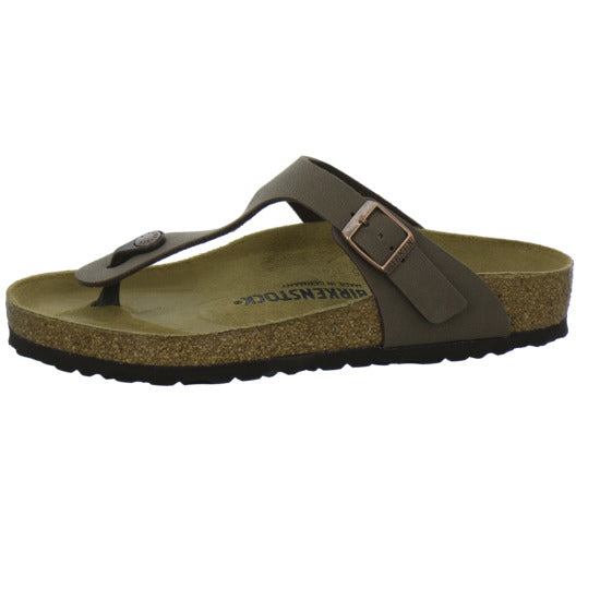 Birkenstock Gizeh Pantoletten Dunkelbraun - 360° Ansicht