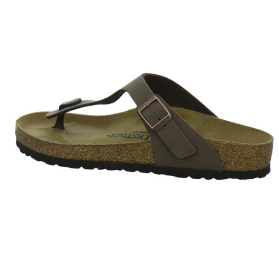 Birkenstock Gizeh Pantoletten Dunkelbraun - 360° Ansicht