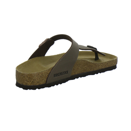 Birkenstock Gizeh Pantoletten Dunkelbraun - 360° Ansicht