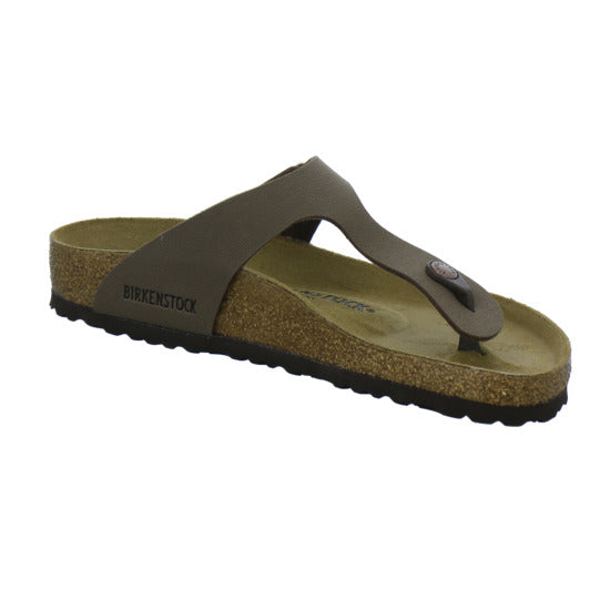 Birkenstock Gizeh Pantoletten Dunkelbraun - 360° Ansicht