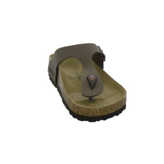 Birkenstock Gizeh Pantoletten Dunkelbraun - 360° Ansicht