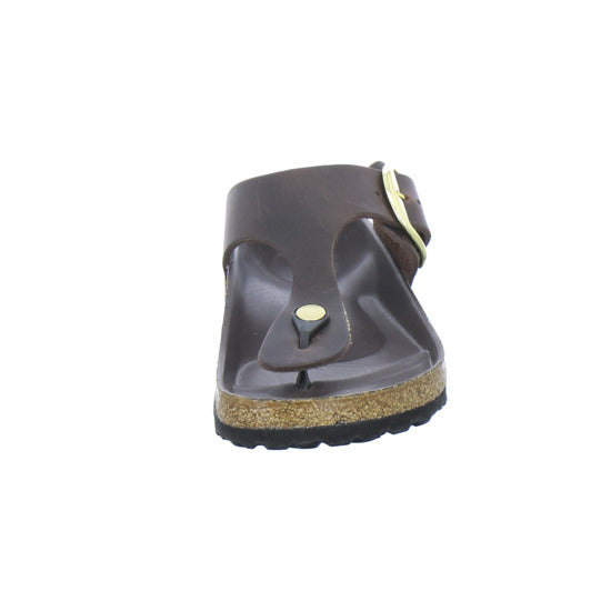 Birkenstock Pantoletten Damen Gizeh Big Buckle Dunkelbraun