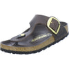 Birkenstock Pantoletten Damen Gizeh Big Buckle Dunkelbraun