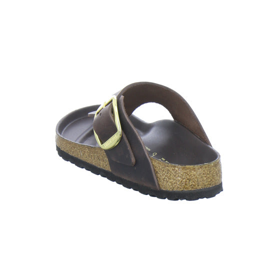 Birkenstock Pantoletten Damen Gizeh Big Buckle Dunkelbraun