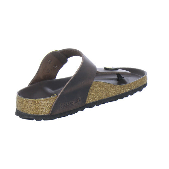 Birkenstock Pantoletten Damen Gizeh Big Buckle Dunkelbraun