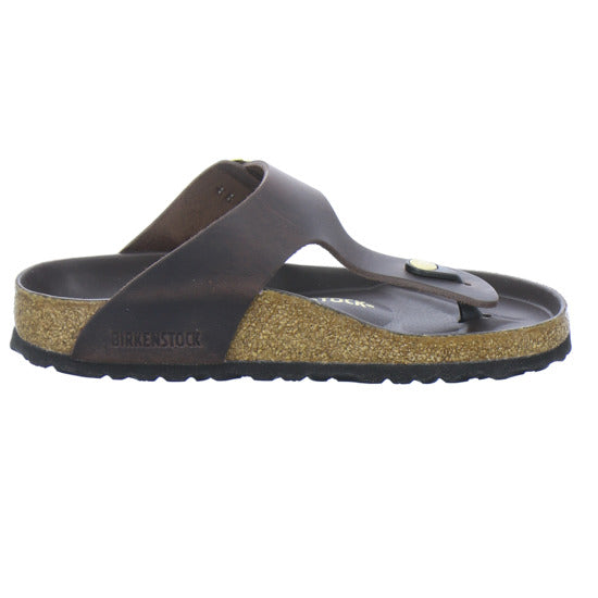 Birkenstock Pantoletten Damen Gizeh Big Buckle Dunkelbraun