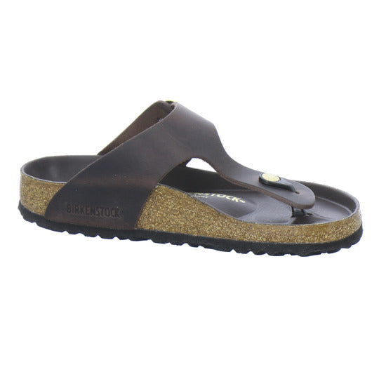 Birkenstock Pantoletten Damen Gizeh Big Buckle Dunkelbraun