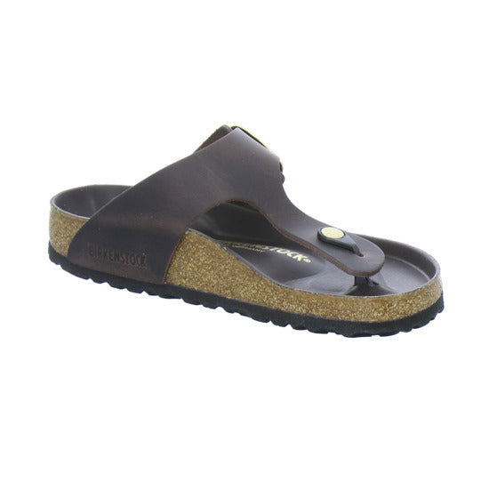 Birkenstock Pantoletten Damen Gizeh Big Buckle Dunkelbraun